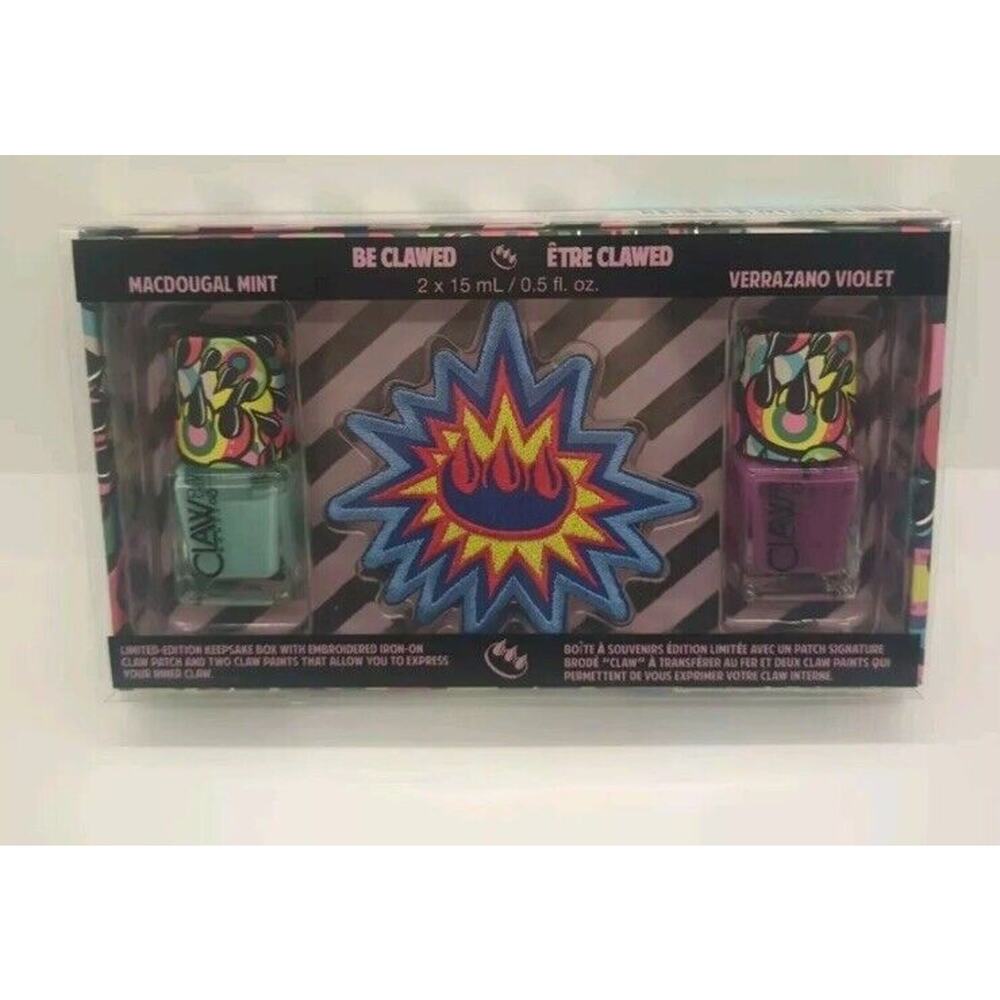 BE CLAWED CLAW MONEY Nail Polish W/ Patch NEW SEALED! Keepsake Box